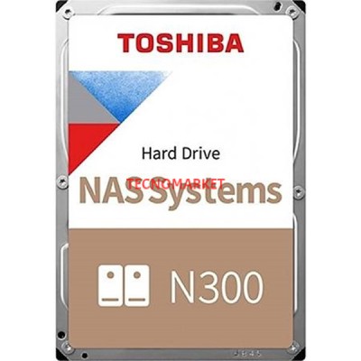 TOSHIBA 3.5" 8TB N300 HDWG480UZSVA 7200 RPM 256MB SATA-3 NAS Diski