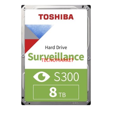 TOSHIBA 3.5" 8TB S300 HDWT380UZSVA 7200 RPM 256MB SATA-3 Güvenlik Diski