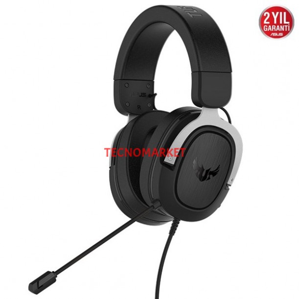 ASUS TUF GAMING H3 7.1 Siyah/Gri Gaming Mikrofonlu Kulaklık ASUS TUF GAMING H3 7.1 Siyah/Gri Gaming Mikrofonlu Kulaklık