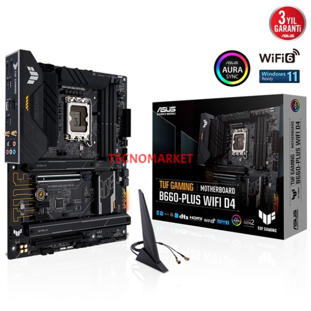 ASUS TUF B660-PLUS GAMING WIFI D4 DDR4 HDMI DP PCIe 16X v4.0 1700p ATX ASUS TUF B660-PLUS GAMING WIFI D4 DDR4 HDMI DP PCIe 16X v4.0 1700p ATX