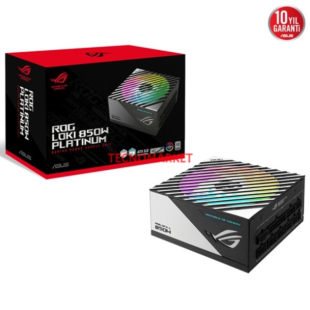 ASUS 850W 80+ PLATINUM ROG LOKI SFX-L PCIE 5.0 TAM MODÜLER POWER SUPPLY ASUS 850W 80+ PLATINUM ROG LOKI SFX-L PCIE 5.0 TAM MODÜLER POWER SUPPLY