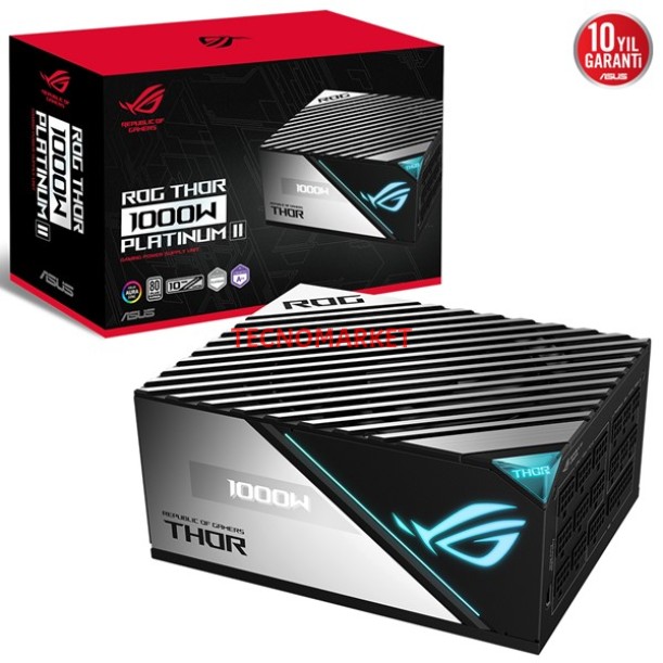ASUS 1000W 80+ PLATINUM ROG THOR-1000P2-GAMING TAM MODÜLER POWER SUPPLY ASUS 1000W 80+ PLATINUM ROG THOR-1000P2-GAMING TAM MODÜLER POWER SUPPLY