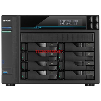 ASUSTOR AS6508T ATOM QC- 8 GB RAM- 8-diskli Nas Server (Disksiz)