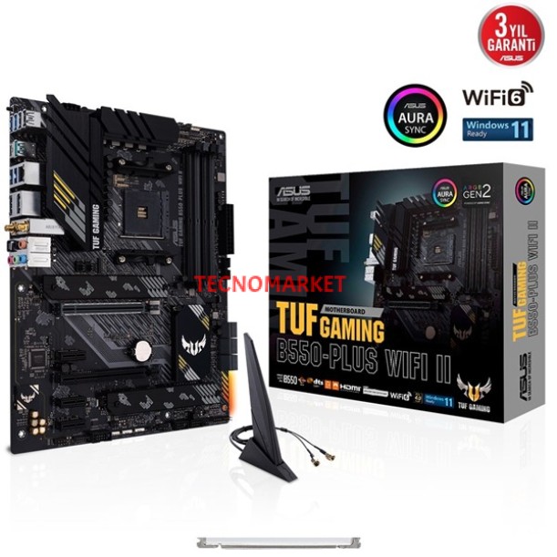 ASUS TUF B550-PLUS GAMING WIFI II DDR4 HDMI DP PCIe 16X v4.0 AM4 ATX ASUS TUF B550-PLUS GAMING WIFI II DDR4 HDMI DP PCIe 16X v4.0 AM4 ATX