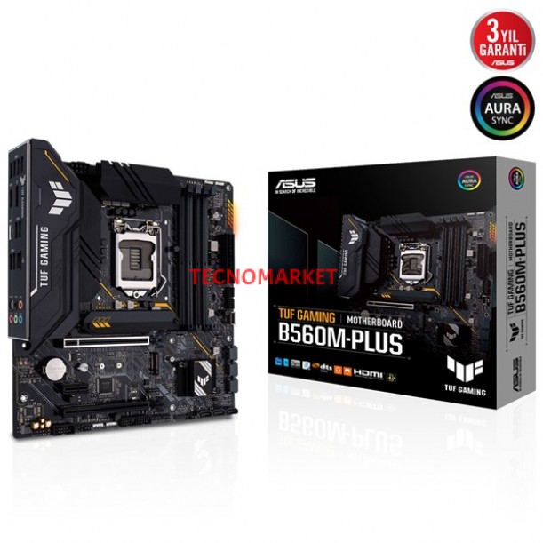 ASUS TUF B560M-PLUS GAMING DDR4 M2 PCIe NVME HDMI DP PCIe 16X v4.0 1200p v2 mATX ASUS TUF B560M-PLUS GAMING DDR4 M2 PCIe NVME HDMI DP PCIe 16X v4.0 1200p v2 mATX