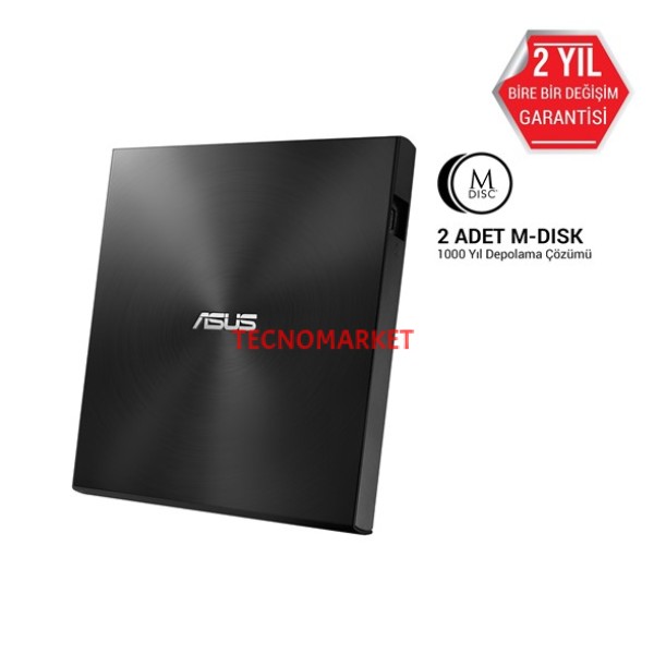ASUS 8x ZENDRIVE SDRW-08U7M-U USB 2.0 Slim Harici DVD Yazıcı Siyah ASUS 8x ZENDRIVE SDRW-08U7M-U USB 2.0 Slim Harici DVD Yazıcı Siyah