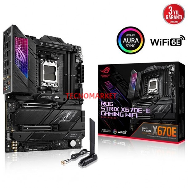 ASUS ROG STRIX X670E-E GAMING WIFI DDR5 HDMI-DP PCIe 16X v5.0 AM5 ATX ASUS ROG STRIX X670E-E GAMING WIFI DDR5 HDMI-DP PCIe 16X v5.0 AM5 ATX