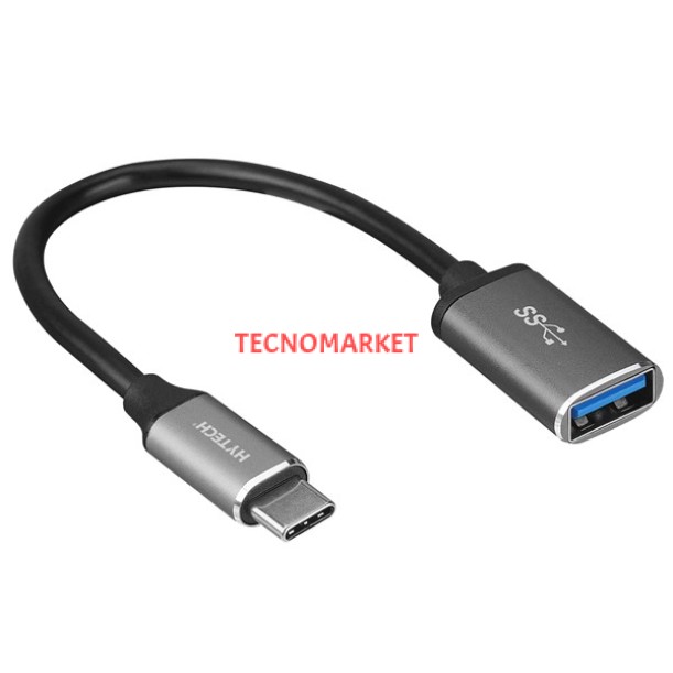 Hytech HY-XO22 Gümüş USB F to Type C M 10cm kablolu Metal Gövdeli OTG Çevirici Hytech HY-XO22 Gümüş USB F to Type C M 10cm kablolu Metal Gövdeli OTG Çevirici