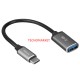 Hytech HY-XO22 Gümüş USB F to Type C M 10cm kablolu Metal Gövdeli OTG Çevirici Hytech HY-XO22 Gümüş USB F to Type C M 10cm kablolu Metal Gövdeli OTG Çevirici