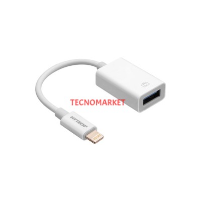 Hytech HY-XO48 Beyaz USB F to Lightning 10cm kablolu OTG Çevirici