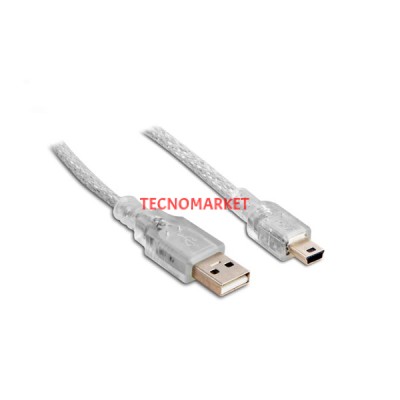 S-link SL-UK55 Usb2.0 5m Şeffaf Usb AM/Mini 5pin Kablo