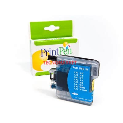 Prıntpen Brother Lc-38,61,65,67,980,1100  Cyan Yüksek Kapasite (13,0Ml.)
