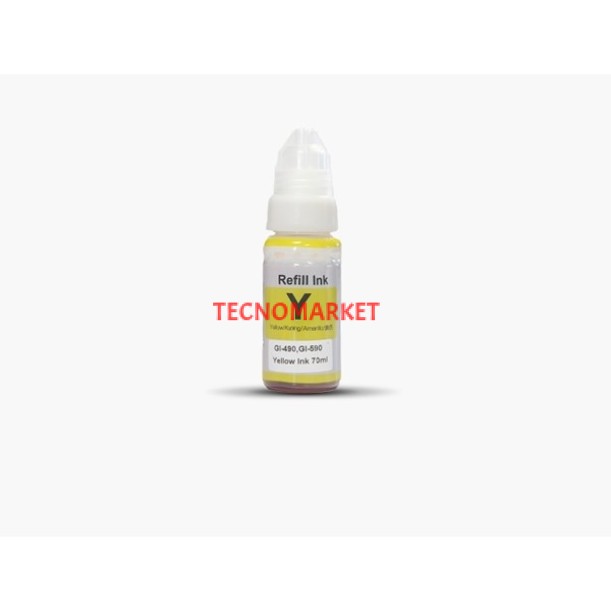 Prıntpen Canon Gı-490Y,Gı-590Y Yellow Mürekkep 70Ml./Sise