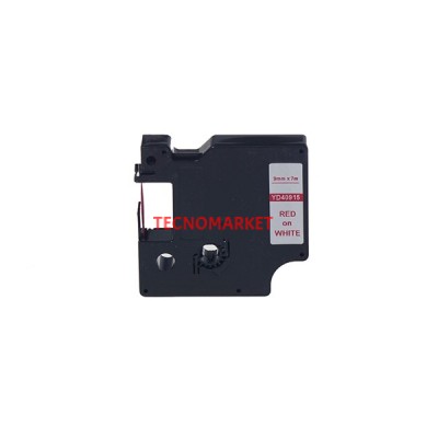 Prıntpen Dymo D1 40915 Beyaz Etıkete Kırmızı (9Mm X 7M)