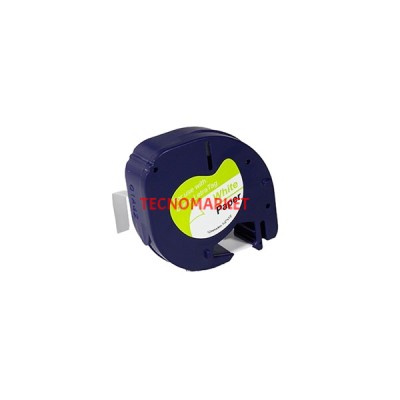 Prıntpen Dymo Letratag 59421 Ka?It Beyaz Etykete Syyah (S0721510) (12Mm X 4M)