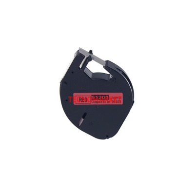 Prıntpen Dymo Letratag 59424 Plastyk Kırmızı Etykete Syyah (S0721630) (12Mm X 4M)
