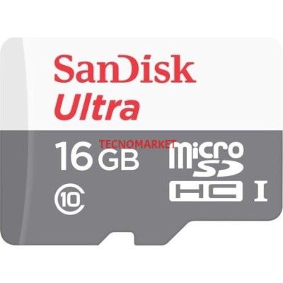 Sandısk 16Gb Ultra Msdhc 80Mb/S Class 10 Uhs-I Micro Sd Kart