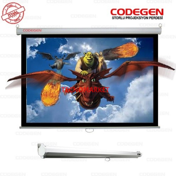 CODEGEN AX18 180x180 Storlu Projeksiyon Perdesi CODEGEN AX18 180x180 Storlu Projeksiyon Perdesi