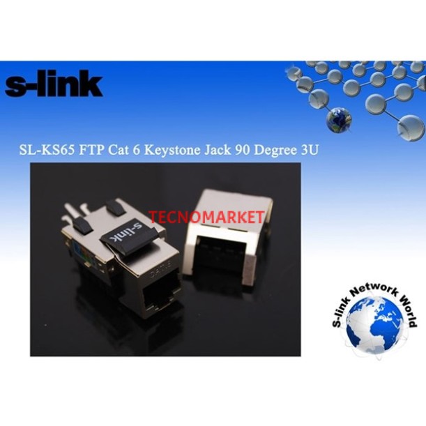 S-Lınk Sl-Ks65 Utp Cat6 90 Derece 3U Keystone Jack S-Lınk Sl-Ks65 Utp Cat6 90 Derece 3U Keystone Jack