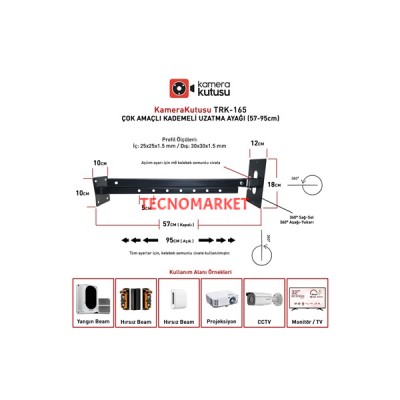 Trk 165 Kademeli Uzatma Ayağı 57-95Cm)