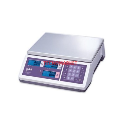 CAS ER-JR 30 KG RS232 Boyunsuz Online Terazi + Plastik Cukur Kefe