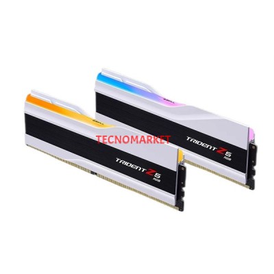 GSKILL 64GB (2X 32GB) DDR5 6400MHZ CL32 DUAL KIT RGB PC RAM TRIDENT Z Z5 F5-6400J3239G32GX2-TZ5RW BEYAZ