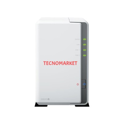 SYNOLOGY DS223J REALTEK QC 1 GB RAM- 2-diskli Nas Server (Disksiz)