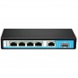 ODS 4port PoE 60w 1-SFP Gigabit Yönetilemez Switch 08ODS-4P1U1S