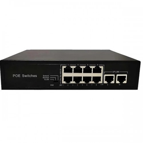 ODS 8port PoE 96w 2-Uplink Gigabit Yönetilemez Switch 08ODS-R-8P2U
