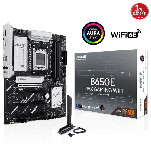 ASUS B650E MAX GAMING WIFI6E DDR5 HDMI DP PCIE 5.0 AM5 ATX