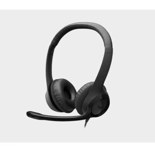 LOGITECH H390 USB Mikrofonlu Kulaklık Siyah Headset 981-000406
