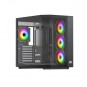 POWERBOOST 750W 80+ BRONZE Seaview PBA4375B Gaming Mid-Tower PC Kasası Siyah