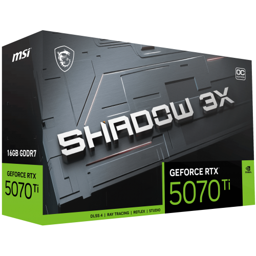 MSI RTX5070TI 16GB SHADOW 3X OC 16G GDDR7 256bit HDMI DP PCIe 5.0
