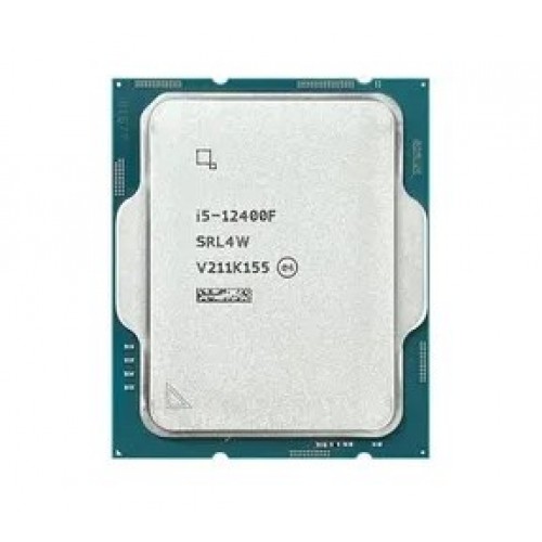INTEL CORE i5 12400F 18MB 6çekirdekli VGA YOK 1700p 65w Kutusuz+Fansız