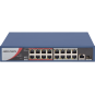 HIKVISION 16port PoE 130w 10/100 Yönetilemez Switch DS-3E0318P-E/M(B)
