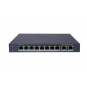 HIKVISION 8port PoE 60w 2-Uplink 10/100 Yönetilemez Switch Metal DS-3E1310P-EI/M