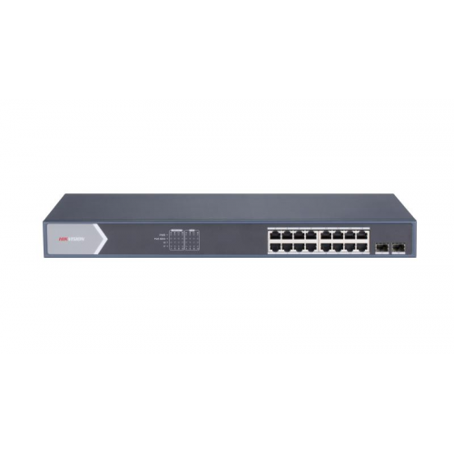 HIKVISION 16port PoE 250w 2-SFP Gigabit Yönetilebilir Switch DS-3E1518P-SI