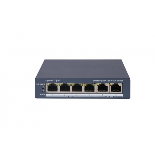 HIKVISION 4port PoE 30w Gigabit Yönetilemez Switch DS-3E1506P-EI/M