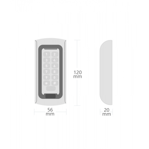 NVC NC-MSC02 Şifrematik Okuyucu IP66