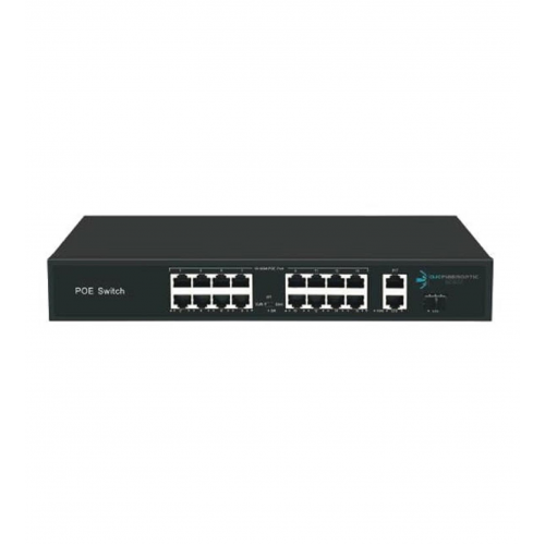ODS 16port 200w FULL PoE 08ODS-16P2U-200 GIGABIT 2X-UPLINK Yönetilemez Switch