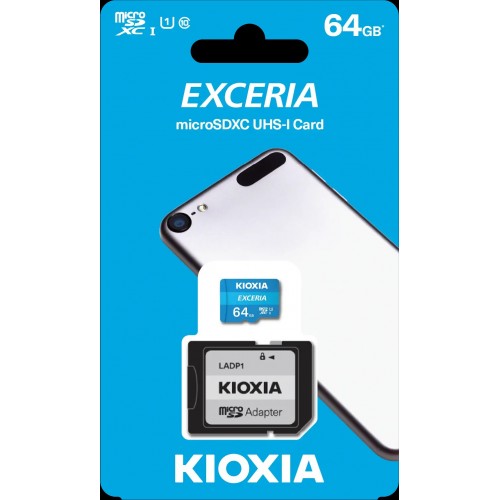 KIOXIA MicroSD 64GB EXCERIA LMEX1L064GG2 Class10 Hafıza Kartı