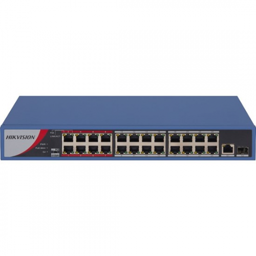 HIKVISION (DS-3E0326P-E/M(B)) 24 PORT 10/100 POE 1xUPLINK +1xSFP 230W L2 POE SWİTCH