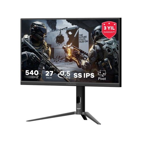 FAZEON 27" FAST IPS X27F540 0.5MS 540Hz HDMI-DP Pivot Gaming Monitör (1920 X 1080)