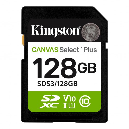 KINGSTON 128GB SDXC Kart Canvas Select Plus SDS3/128GB