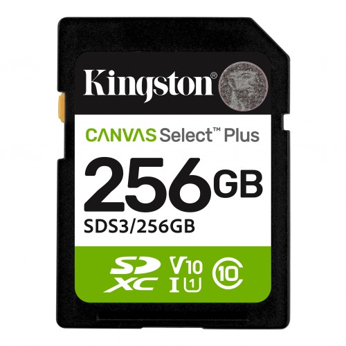KINGSTON 256GB SDXC Kart Canvas Select Plus SDS3/256GB