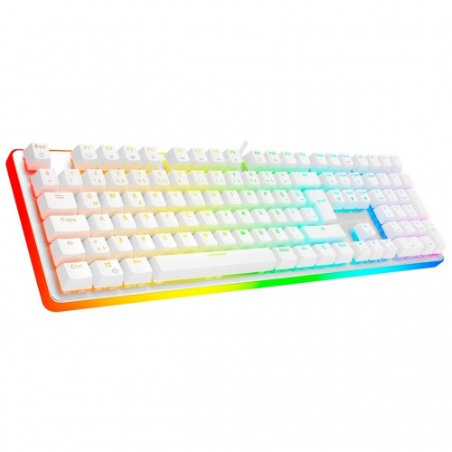 GameBooster G918 USB Q Trk RGB Mekanik Beyaz Gaming Klavye GB-G918R-WH