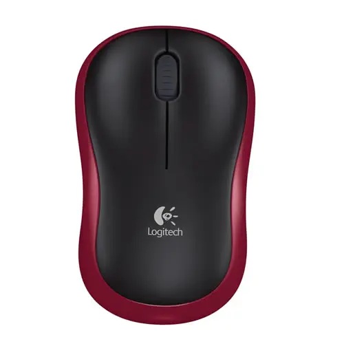 LOGITECH M185 Kablosuz Optic Siyah/Kırmızı Mouse 910-002237