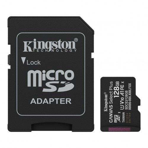 KINGSTON 128GB Micro SD Kart Canvas Select Plus SDCS3/128GB