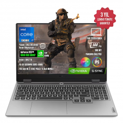 LENOVO 15.6" CORE i7 13650HX 44GB DDR5 RAM- 1TB M2 NVME 8GB RTX5060 W11 PRO / LOQ 15IRX10 83JE00J5TR (54107)