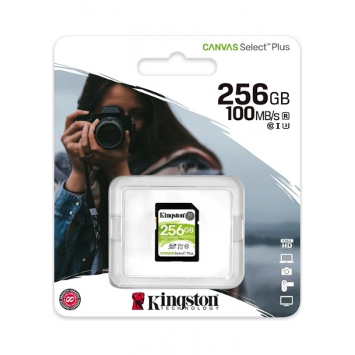 KINGSTON SD 256GB Canvas Select Plus SDS2/256GB Hafıza Kartı